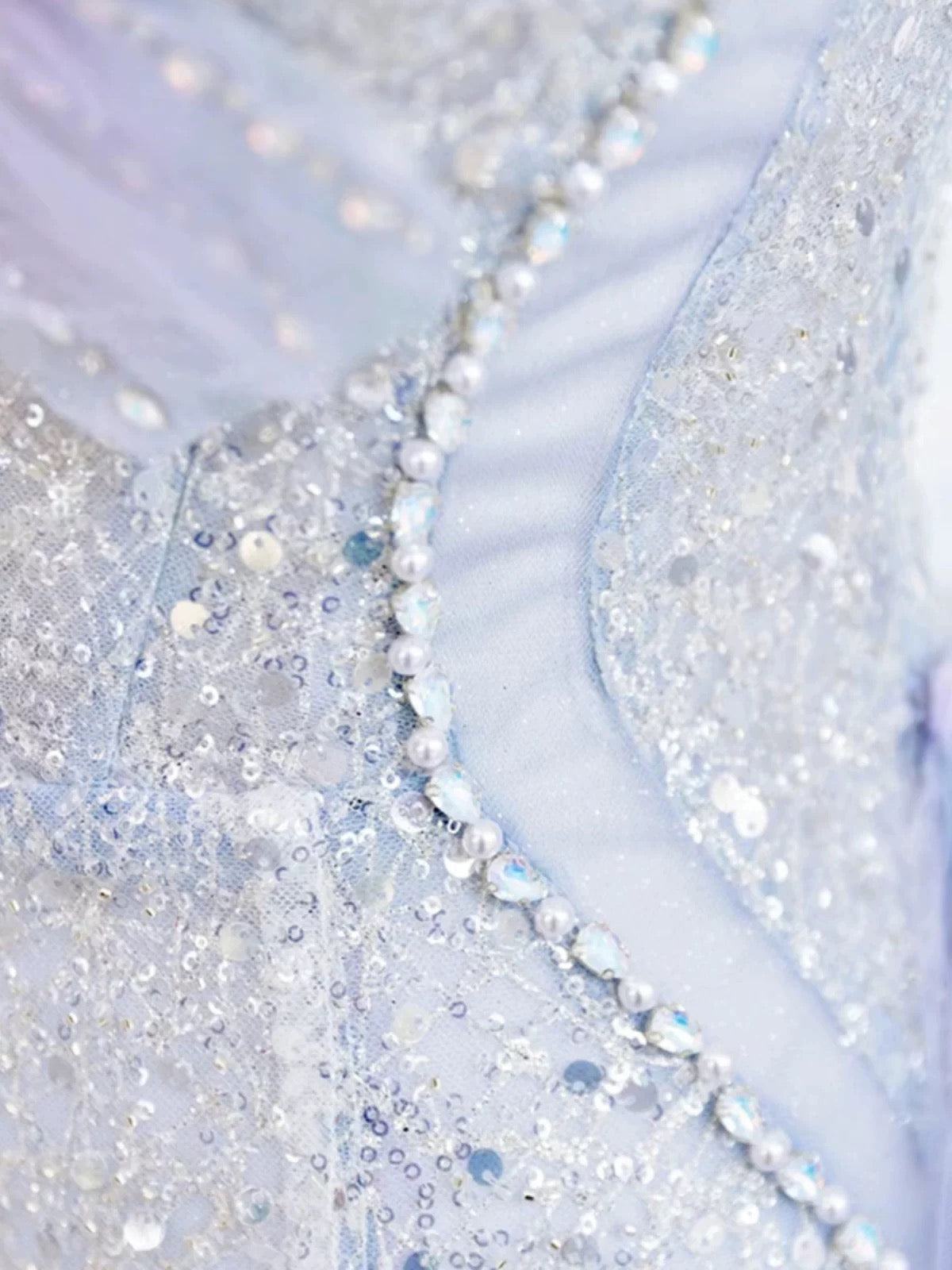 Pretty Mermaid Sweetheart Sequin Long Prom Dress Evening Dress Formal Dress - View 5 | VelvetHem