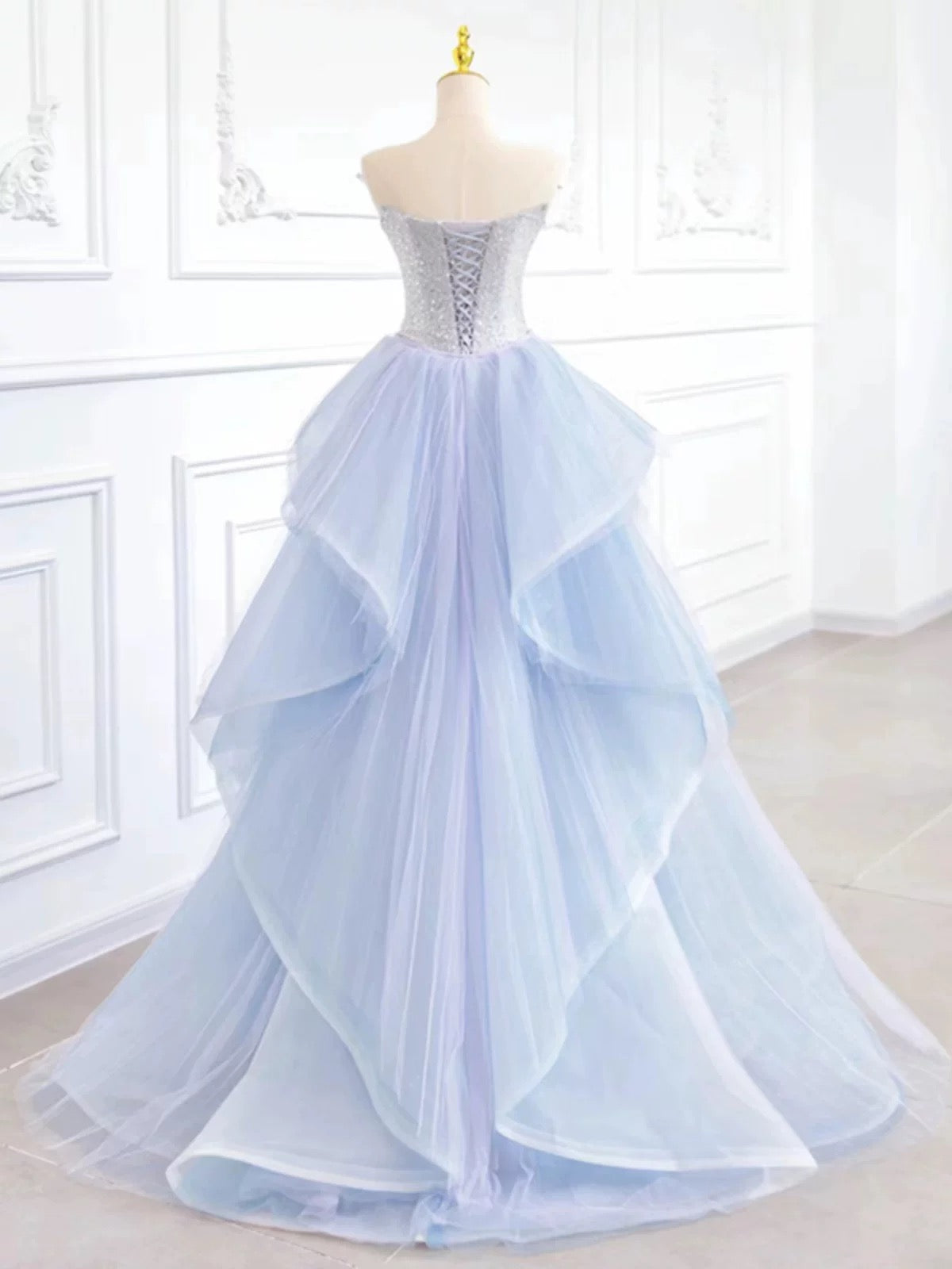 Pretty Mermaid Sweetheart Sequin Long Prom Dress Evening Dress Formal Dress - View 2 | VelvetHem