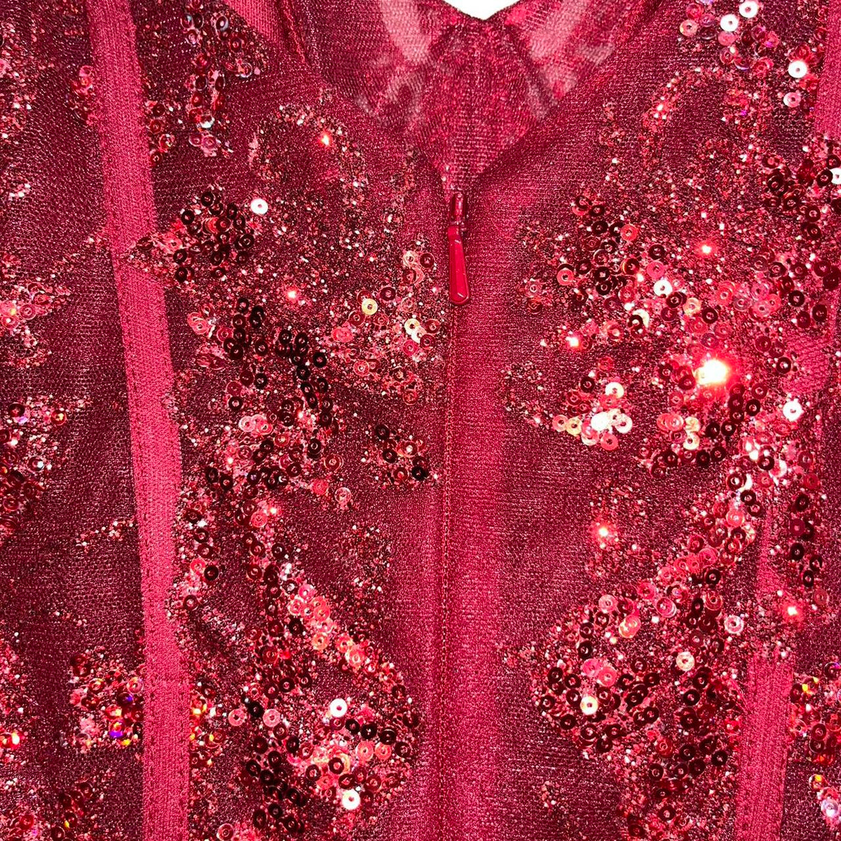 Pretty Mermaid Spaghetti Straps Burgundy Lace Prom Dresses Long Party Dress - View 2 | VelvetHem