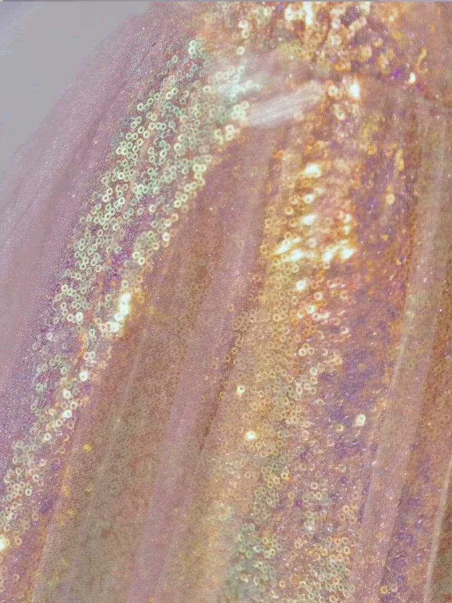 Pretty A Line Sweetheart Pink Sequin Long Length Evening Dress Prom Dresses