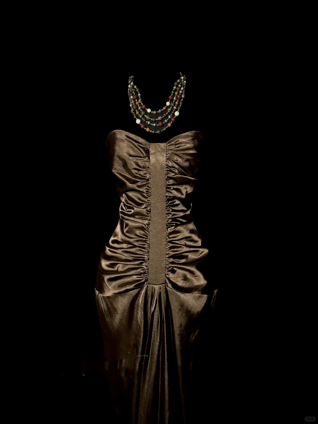 Vintage Mermaid Sweetheart Brown Long Prom Gown Fairy Prom Dresses - View 4 | VelvetHem