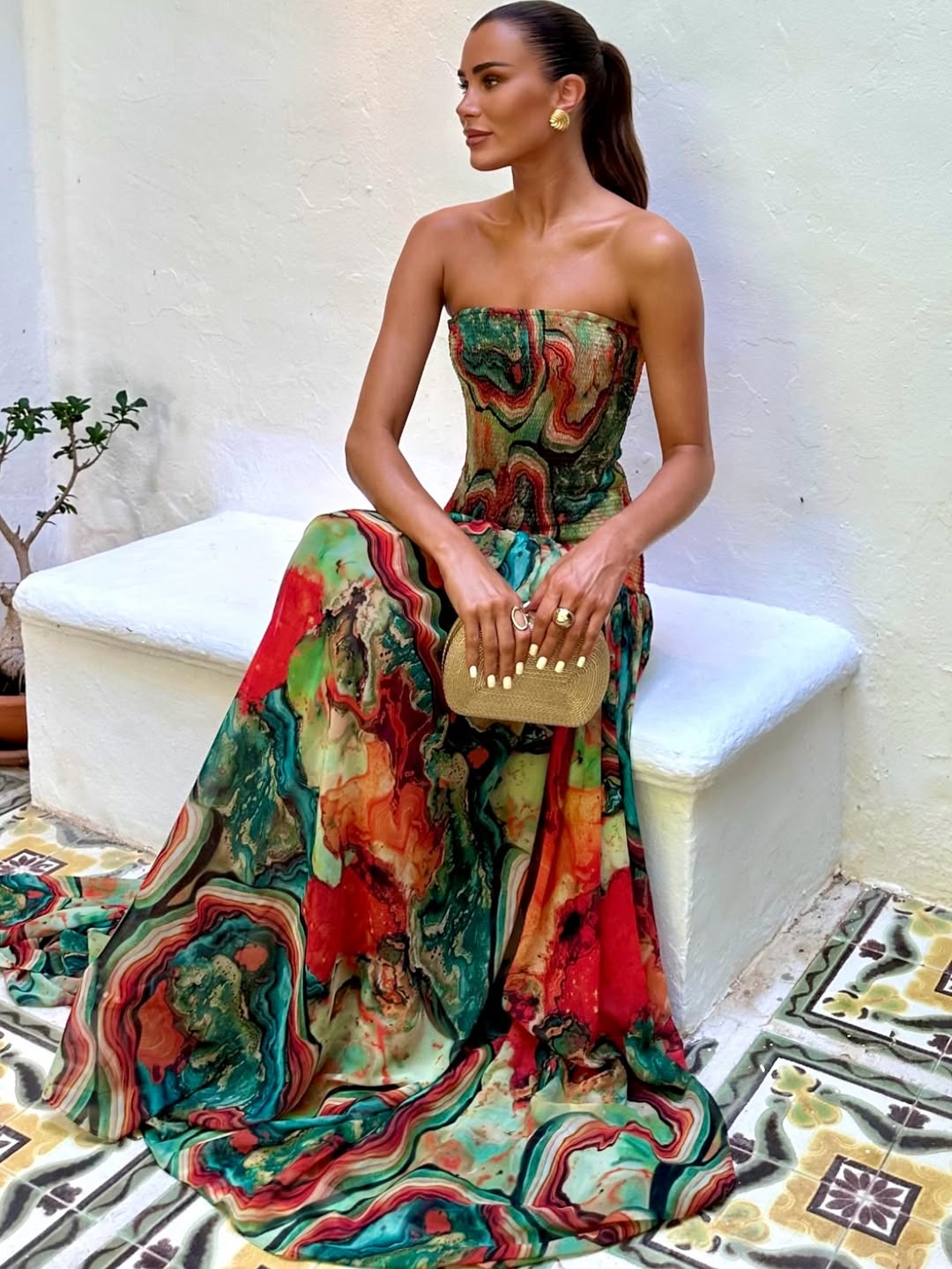 Bonaire Multicolor Maxi Dress