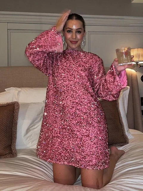 Galla Effortless Sequin Dress Chic Silhouette Collection
