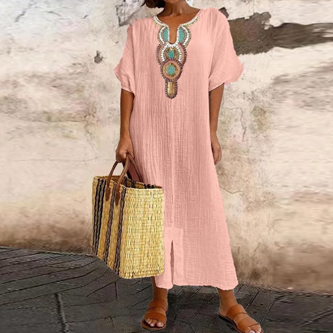 Heloisa Boutique Half Sleeve Maxi Dress Evening Wear Edit