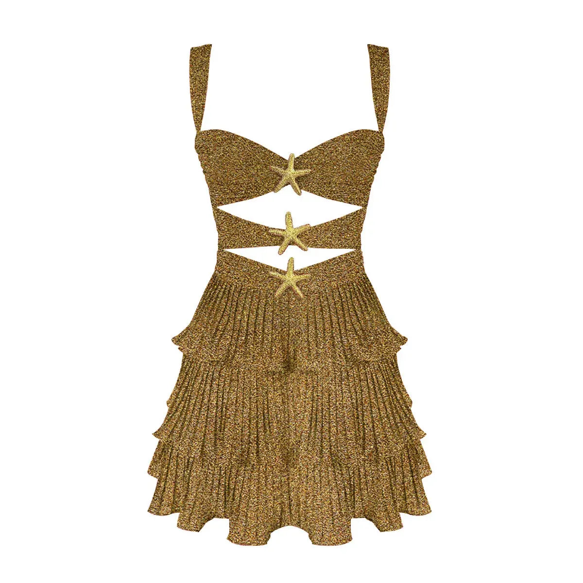 Cover Up Skirt Geometry Printed Two - Piece Beach Dress