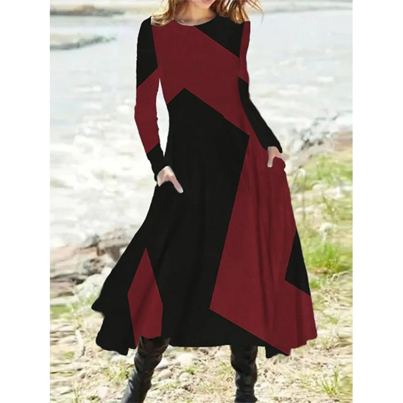 Aixa Aesthetic Women's Long Sleeved Midi Dress Premium Wardrobe Essential