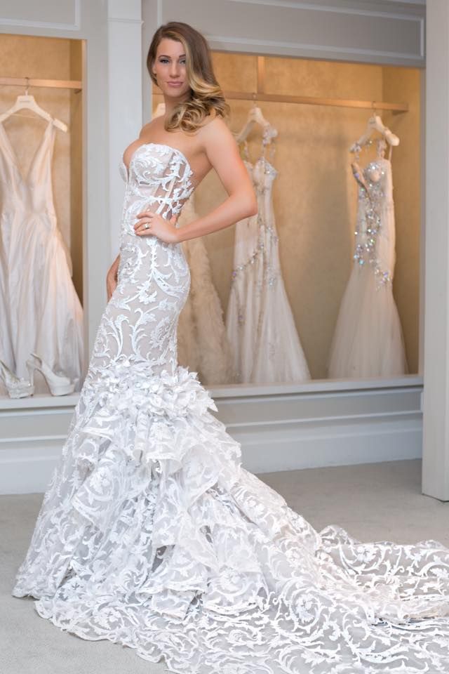 Sexy Mermaid Court Train Lace Bridal Gown New Arrival Simple  Wedding Dresses
