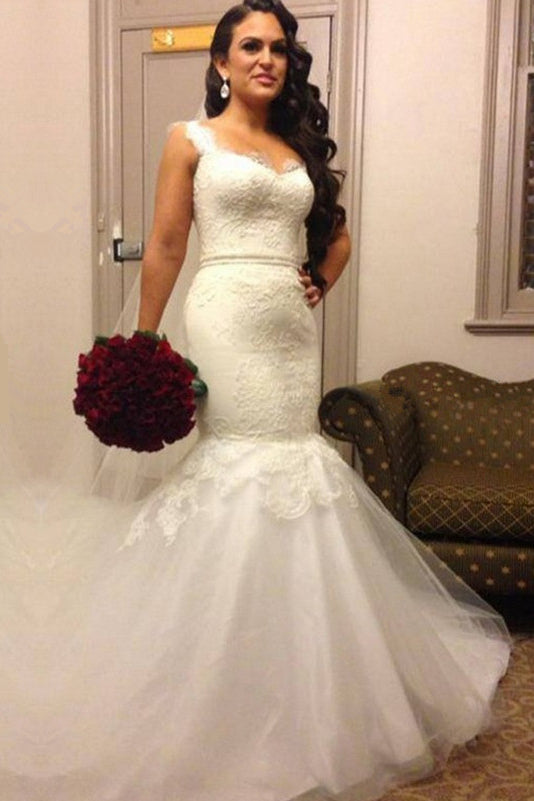 Sexy Mermaid Lace  Wedding Dresses New Arrival Custom Made Bridal Gowns