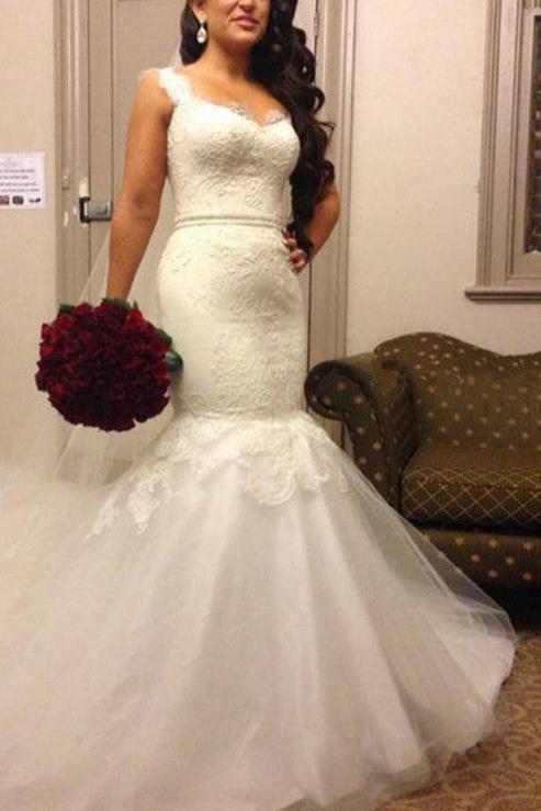 Sexy Mermaid Lace  Wedding Dresses New Arrival Custom Made Bridal Gowns