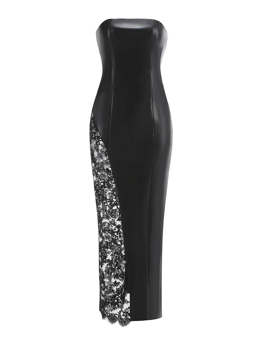 Women's Patchwork Evening Party Dress