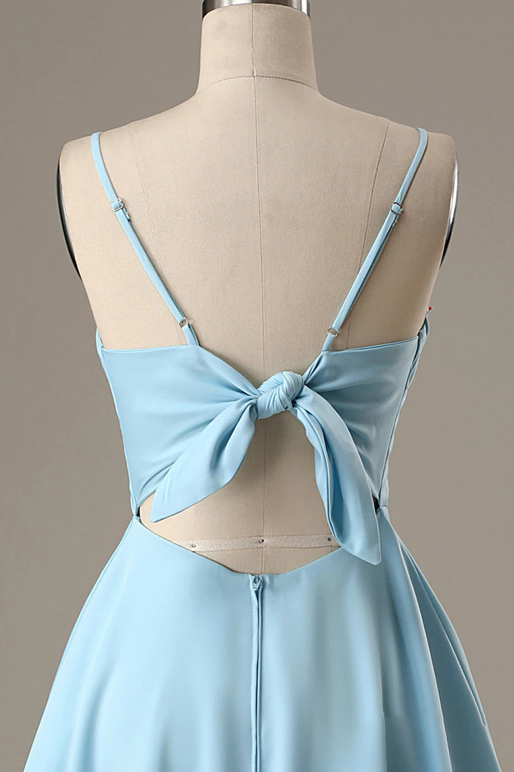 Simple Blue Homecoming Dresses Open Back A Line Prom Dress