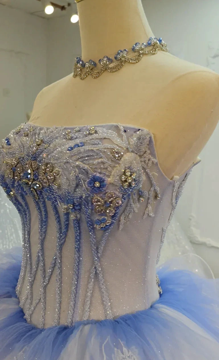 Azure Frost Lotus Ballgown Ye-2041 (ZD16833)