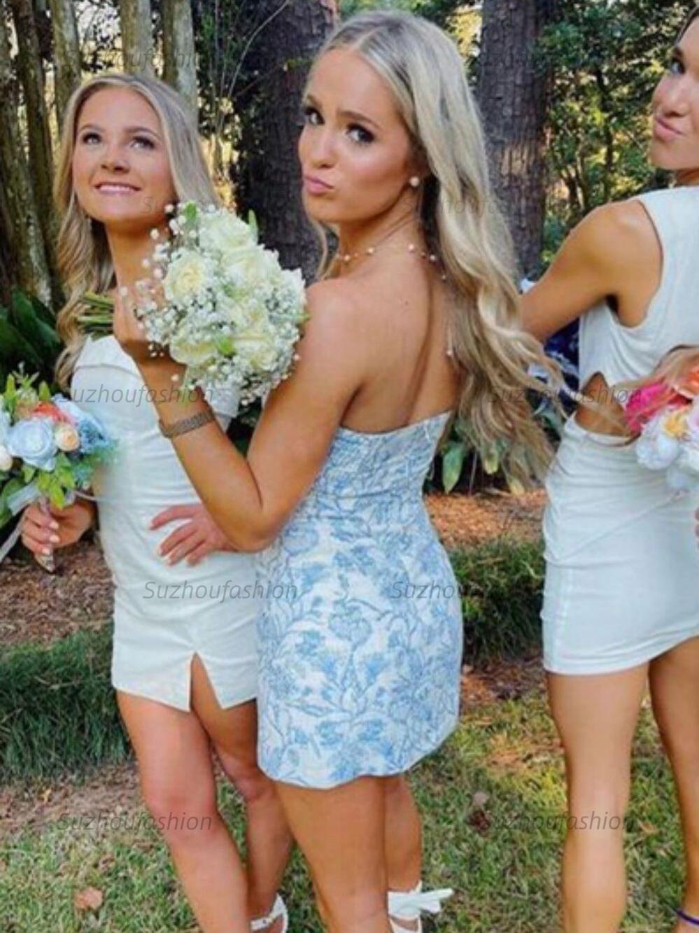 Suzhoufashion Strapless Short Homecoming Mini Dress