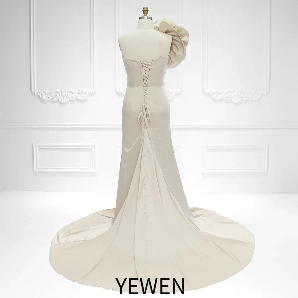 Stretchy Satin Mermaid Style Maternity Gown for Photo Shoot Pregnant Photoshoot Outfit SY230734
