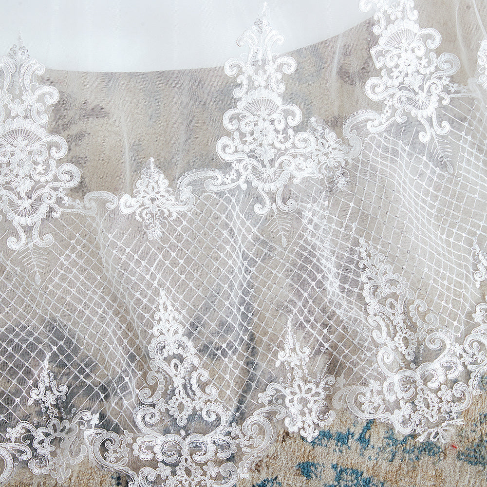 Stylish Strapless White Lace Affordable Wedding Dress with Low Back