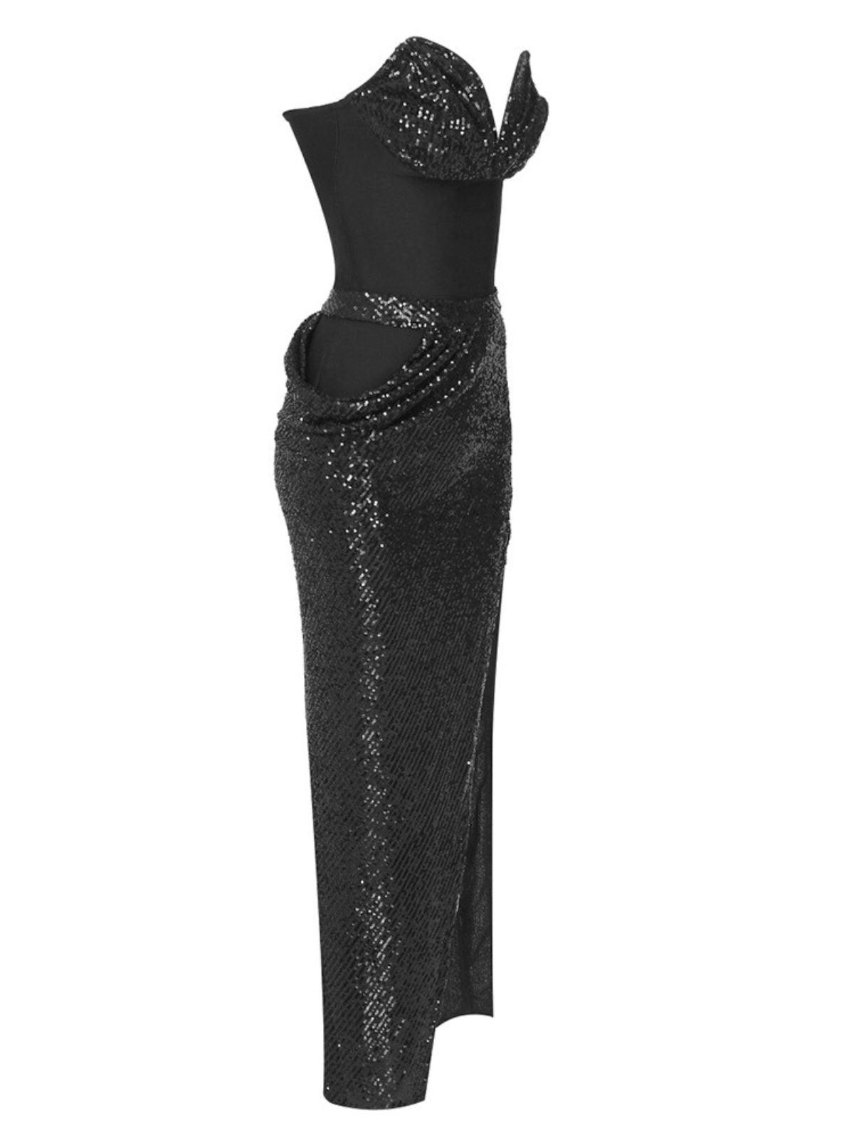 Sukie Strapless Sequin Maxi Dress