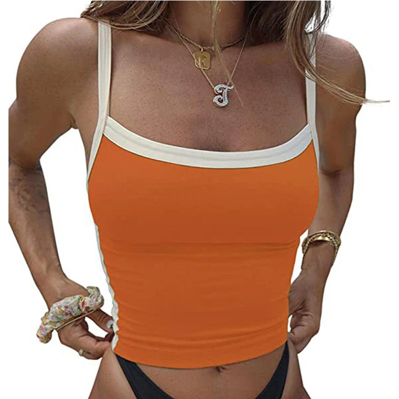 Y2K Vintage Tank Top in Green for Women