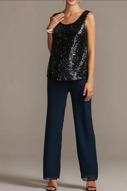 Suzhoufashion Classy Mother of the Bride Dresses Chiffon Bridesmaid Jumpsuit