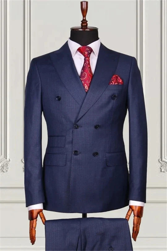 Suzhoufashion Double Breasted Close Fitting Prom Men Suits