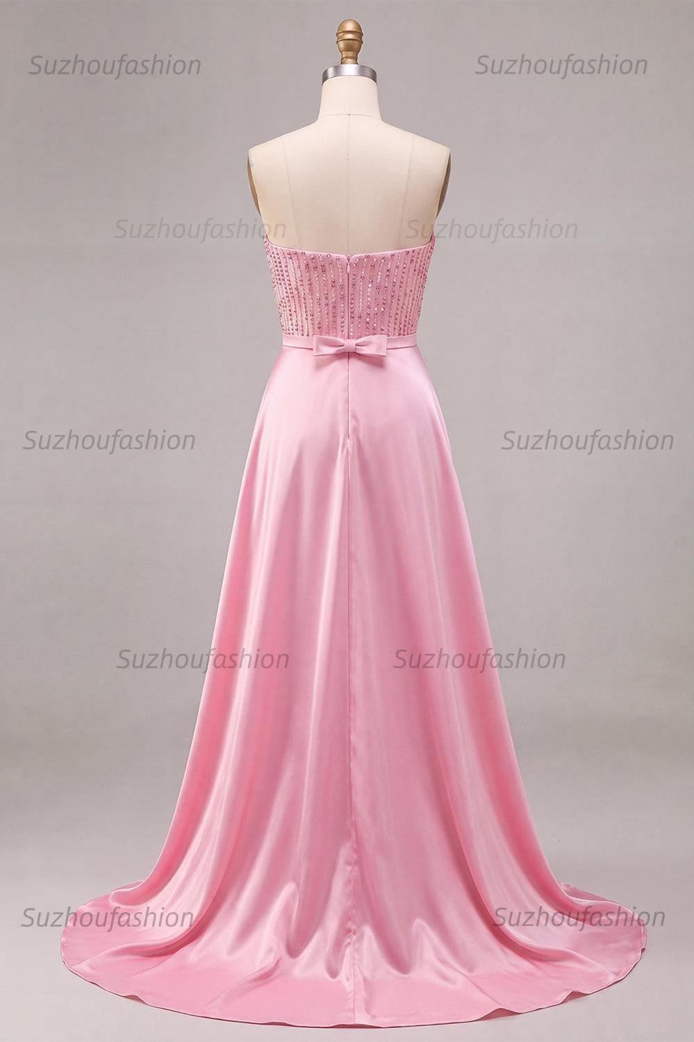 Suzhoufashion Pink Sequin Short Tight Homecoming Dress with Cape
