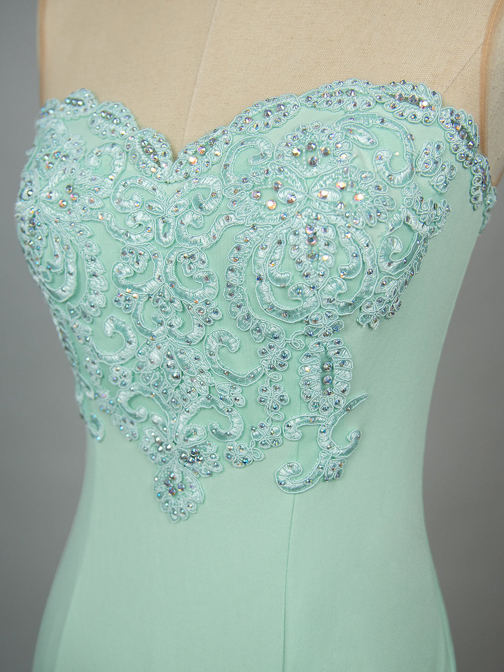 Sweetheart Floral Lace Tulle Mermaid Long Formal Dress