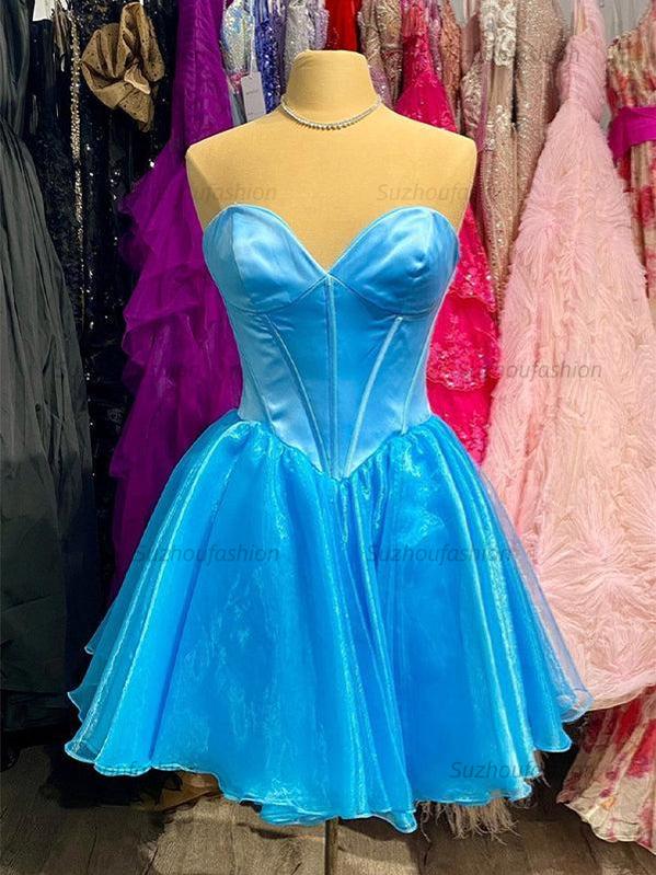 Suzhoufashion Sweetheart Strapless Tulle A-Line Homecoming Dress