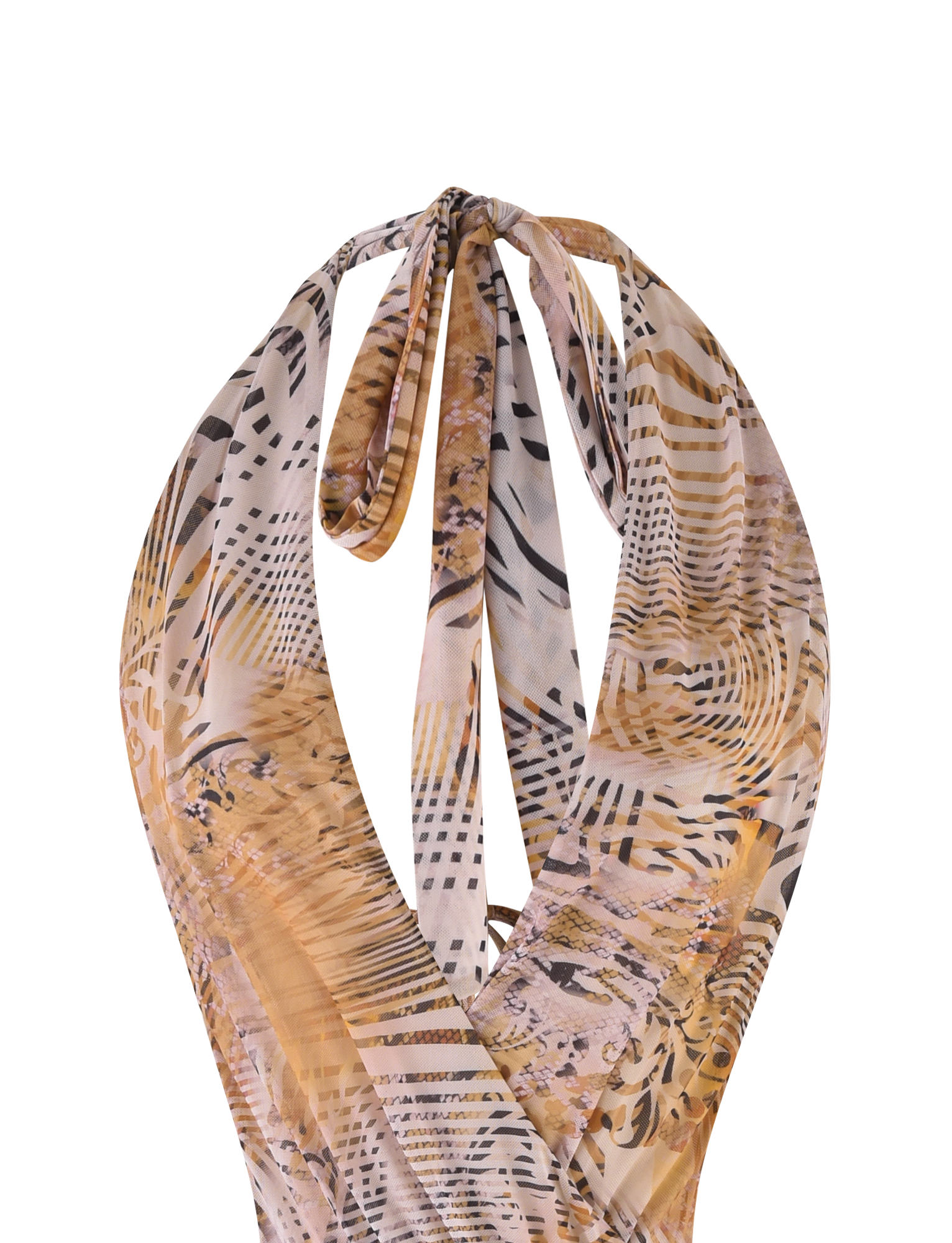 YARA MINI DRESS - NEUTRAL : ANIMAL : ANIMAL MARBLE
