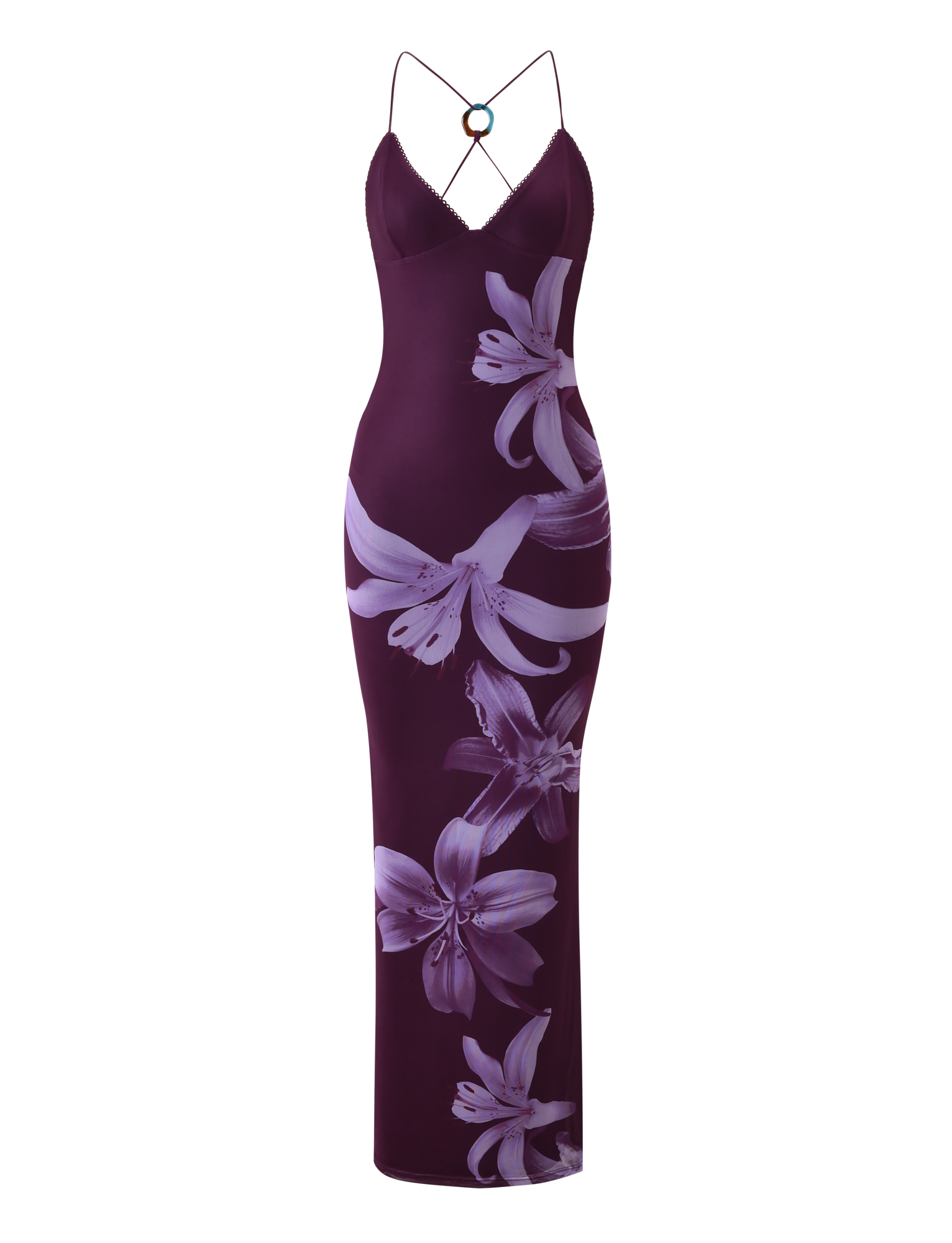 ORIELLE MAXI DRESS - PLUM ORCHID