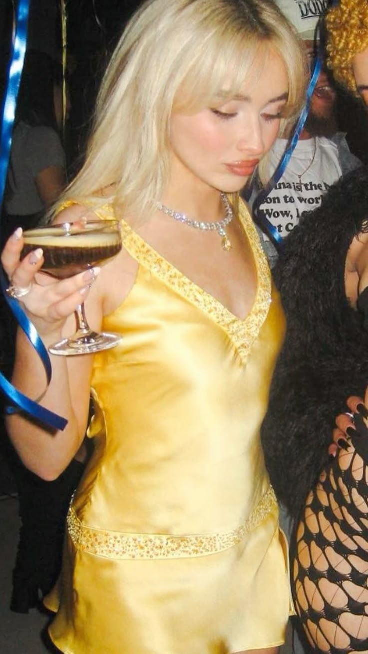 Pretty Yellow V Neck Satin Sequin Short Graduation Homecoming Dress Sexy Cocktail Dress