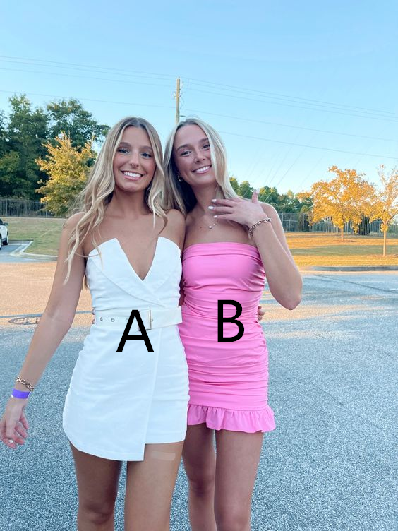 Strapless Pink Homecoming Dress Sexy Bodycon Dress Y2442 - VelvetHem