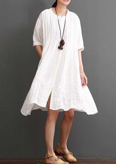 white cotton dresses for summer plus size cotton sundress