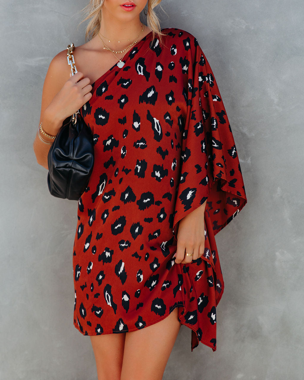 Trade Winds Printed One Shoulder Statement Dress FINAL
