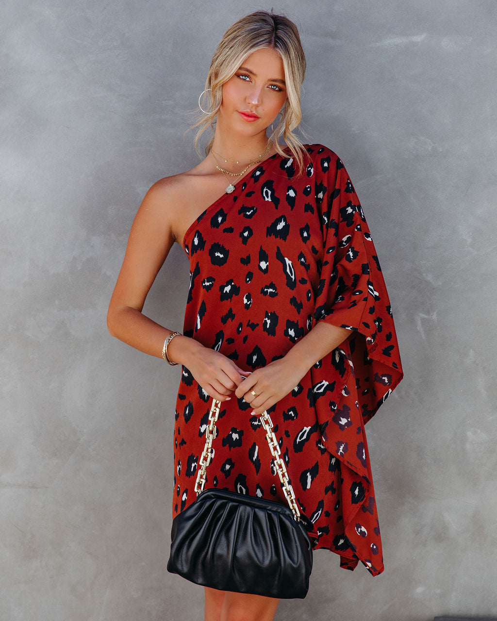 Trade Winds Printed One Shoulder Statement Dress FINAL