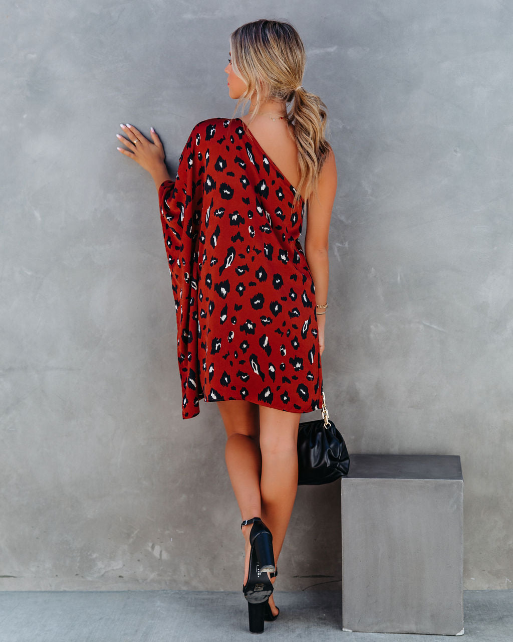 Trade Winds Printed One Shoulder Statement Dress FINAL