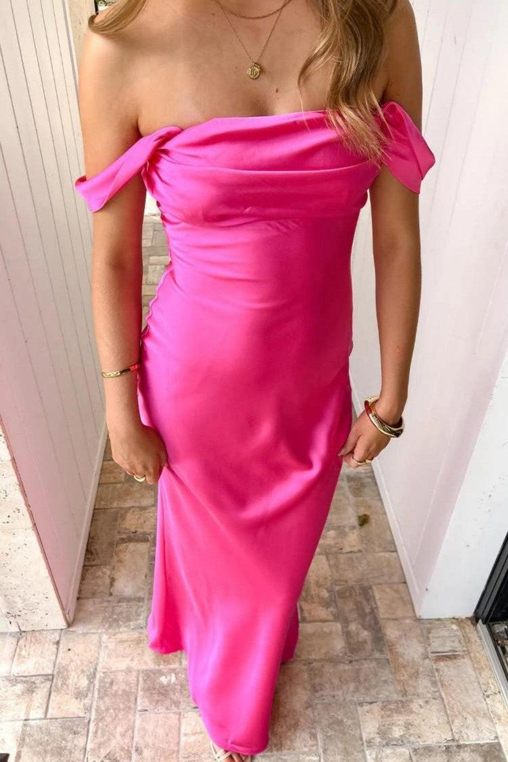 Suzhoufashion Trendy Sheath Off The Shoulder Lilac Prom Dress With Ruched Formal Evening Gown