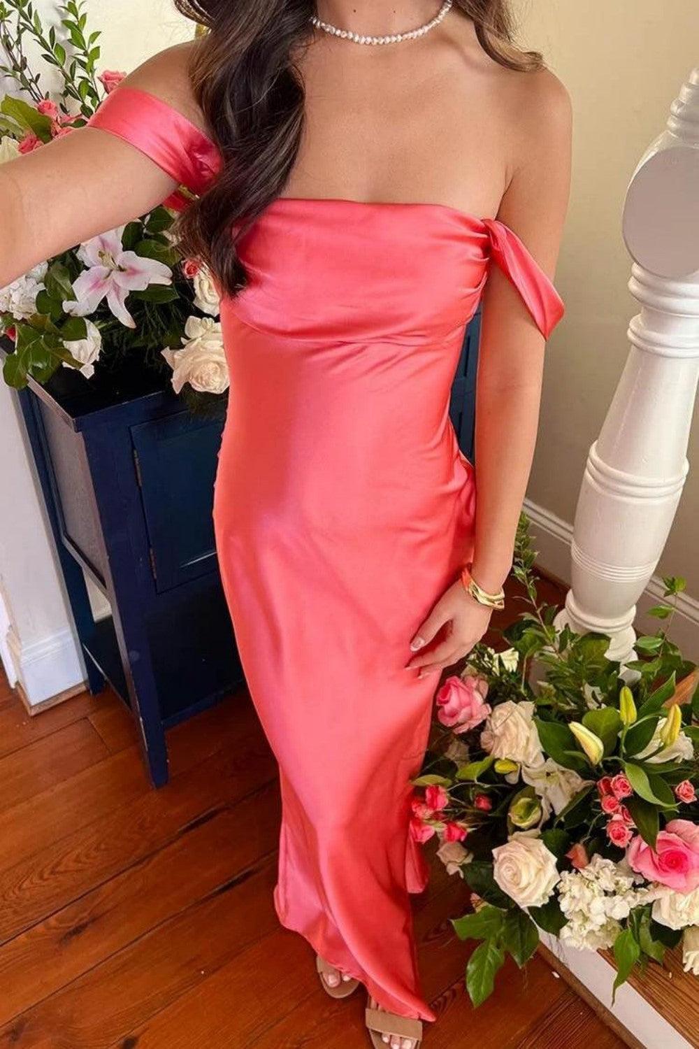 Suzhoufashion Trendy Sheath Off The Shoulder Lilac Prom Dress With Ruched Formal Evening Gown