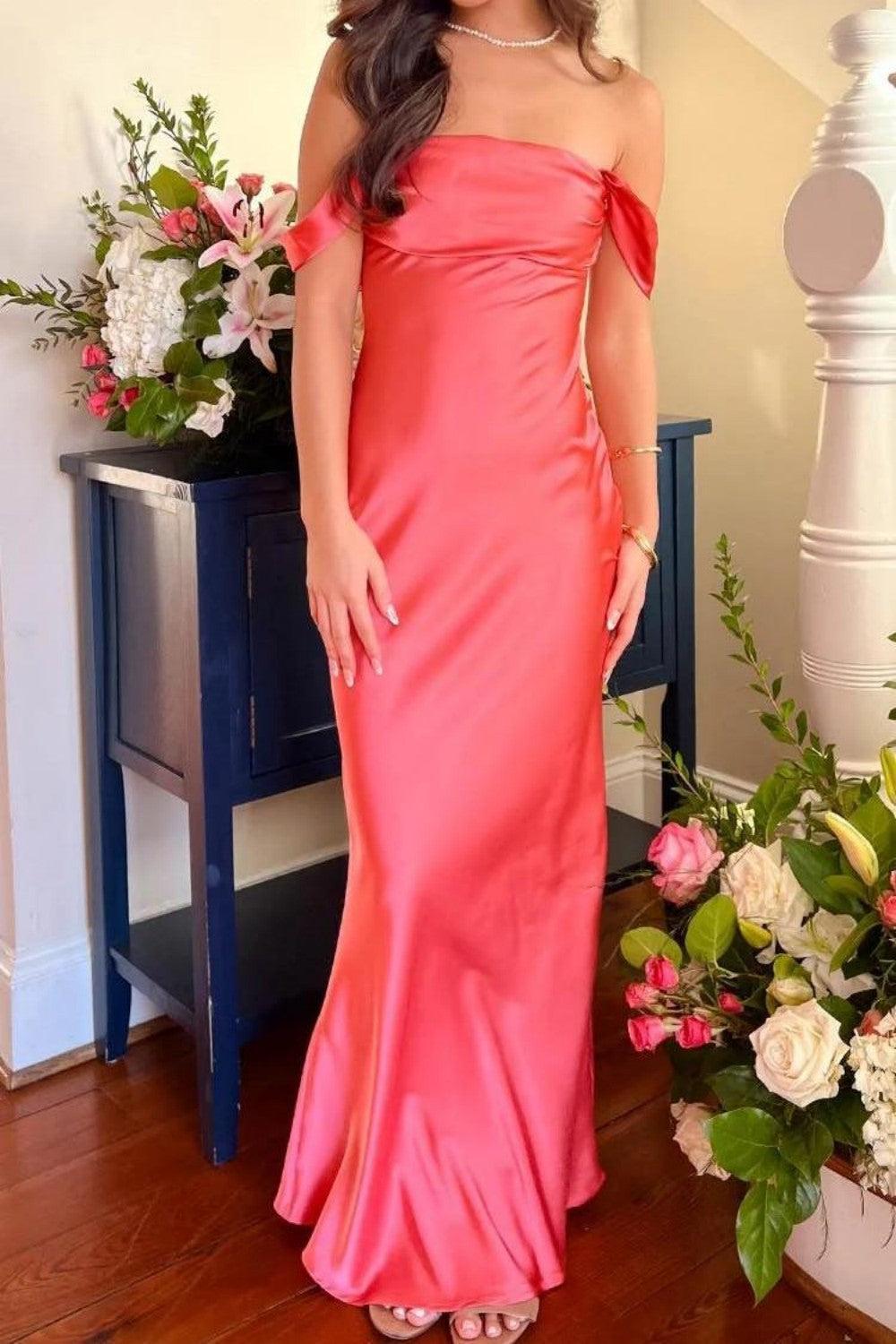 Suzhoufashion Trendy Sheath Off The Shoulder Lilac Prom Dress With Ruched Formal Evening Gown