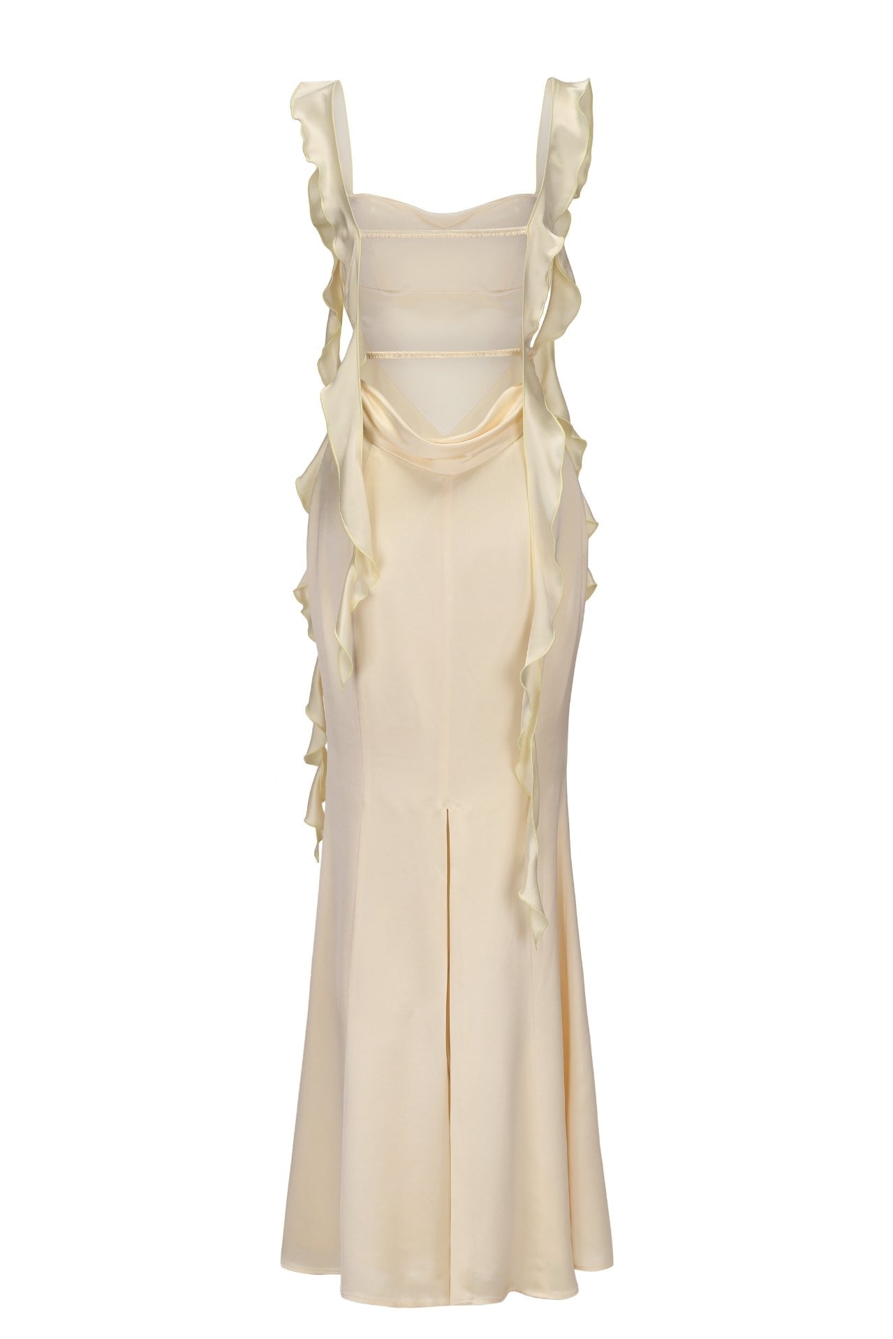 Lovely Mermaid Sweetheart Pink Long Prom Dress with Backless Ruffles