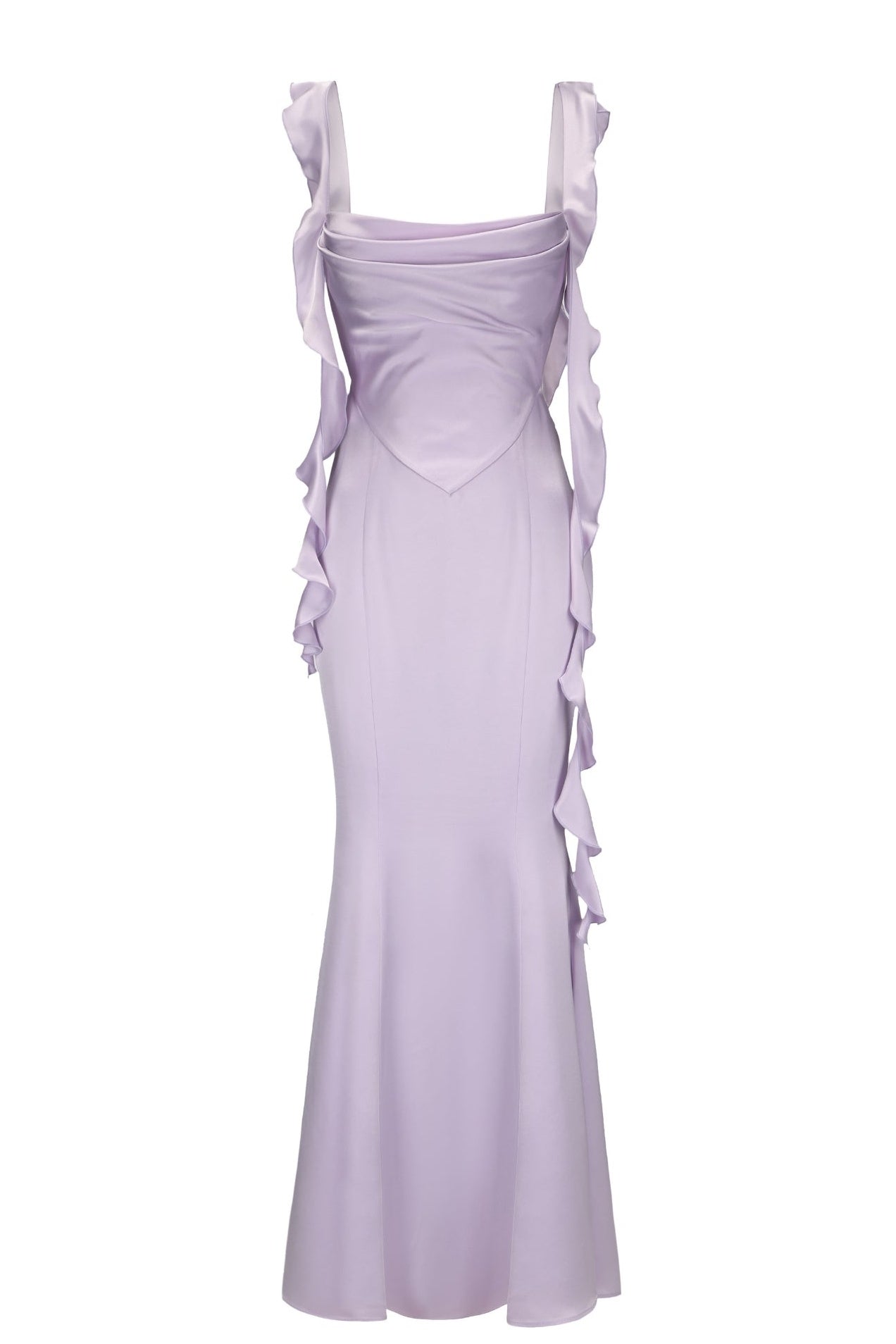 Lovely Mermaid Sweetheart Pink Long Prom Dress with Backless Ruffles