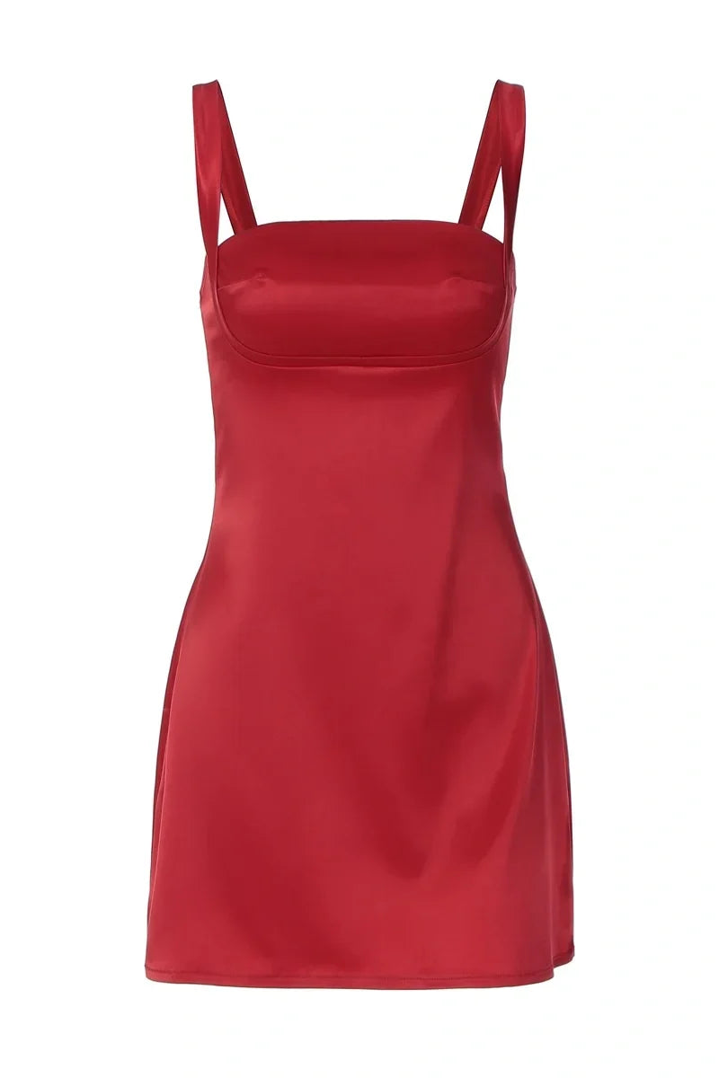 Chic Sheath Sheath Spaghetti Straps Plum Short Homecoming Dress