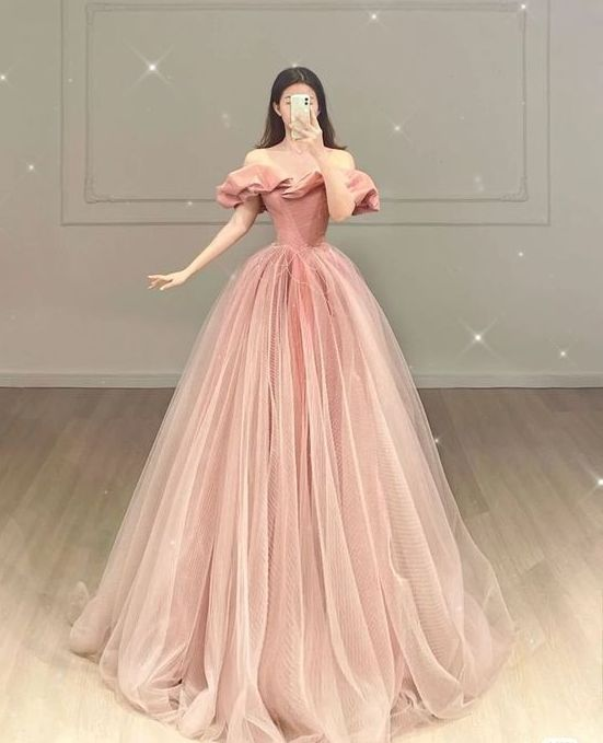Pink Fashion Prom Dresses Formal Evening Dresses Y6585 - VelvetHem
