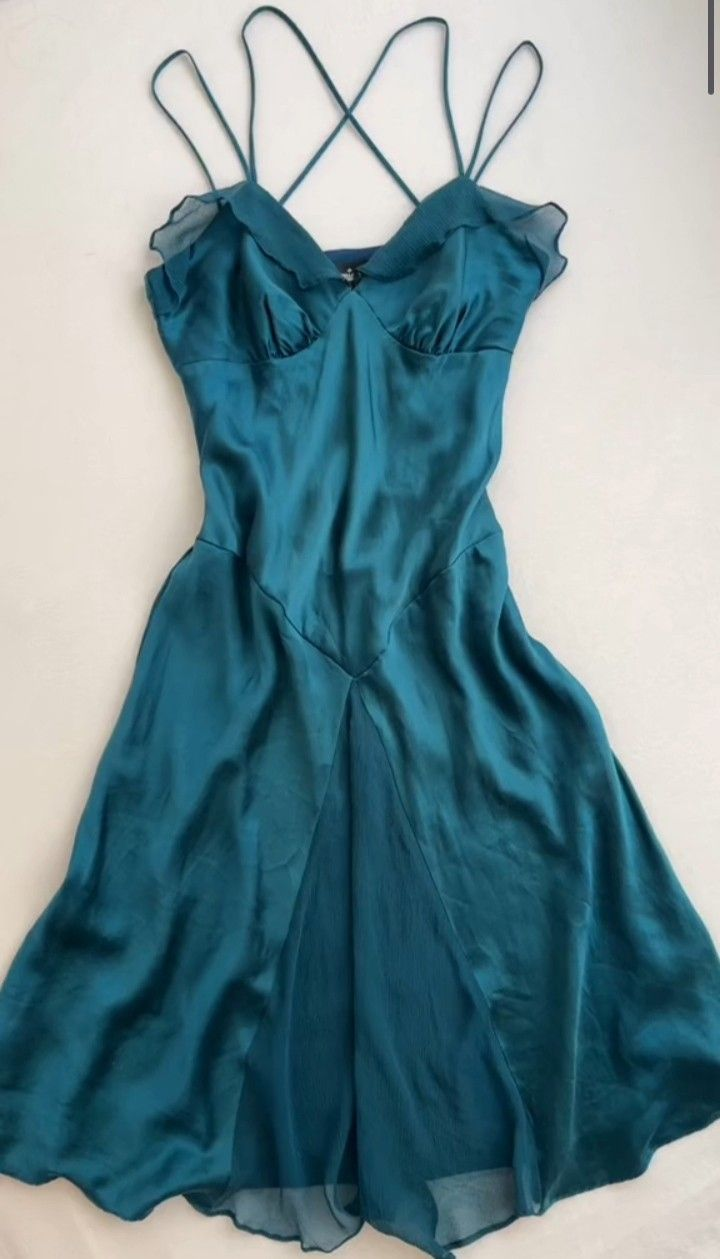 A-line Turquoise Sleeveless Homecoming Dress Fall Dress Y3078 - VelvetHem