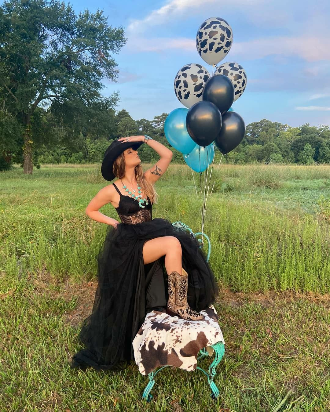Black Lace Long Prom Dress, Black Tulle Formal Dress - VelvetHem