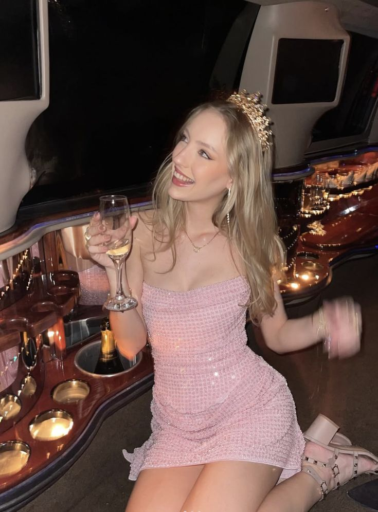 Classy Pink Strapless Sequin Short Cocktail Dress Birthday Outfits Formal Homecoming Dress - View 3 | VelvetHem