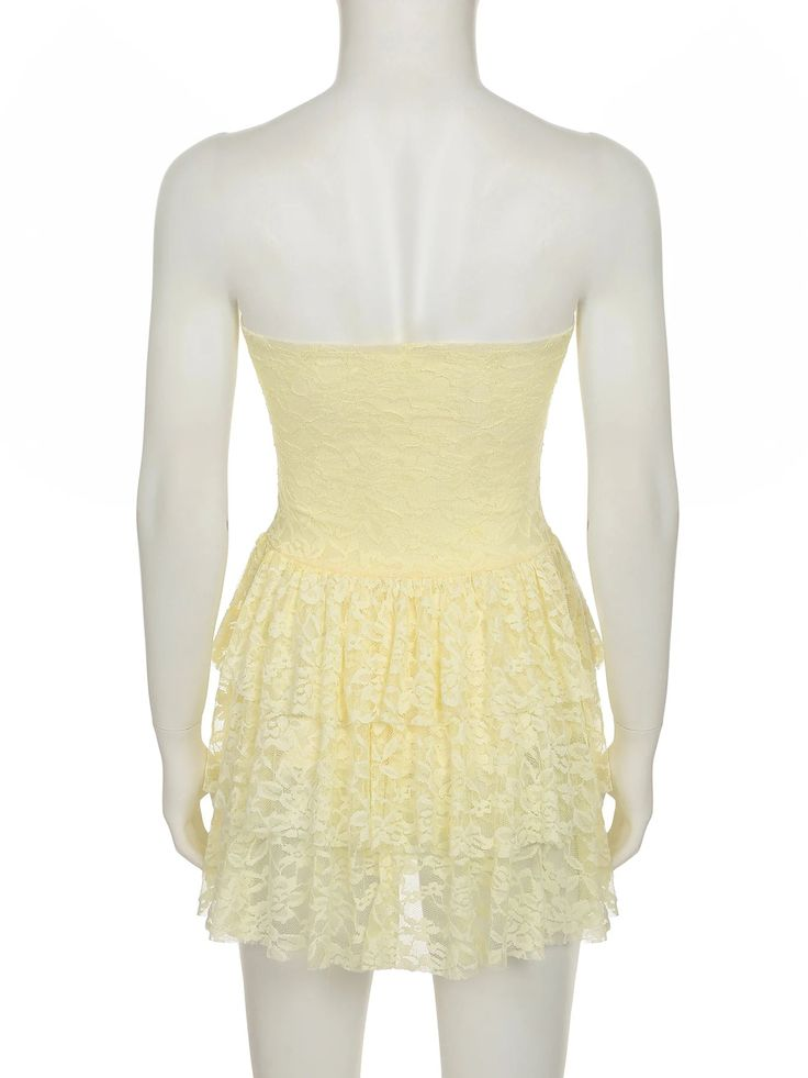Sexy Pink Lace Strapless A Line Birthday Outfits Mini Homecoming Dress