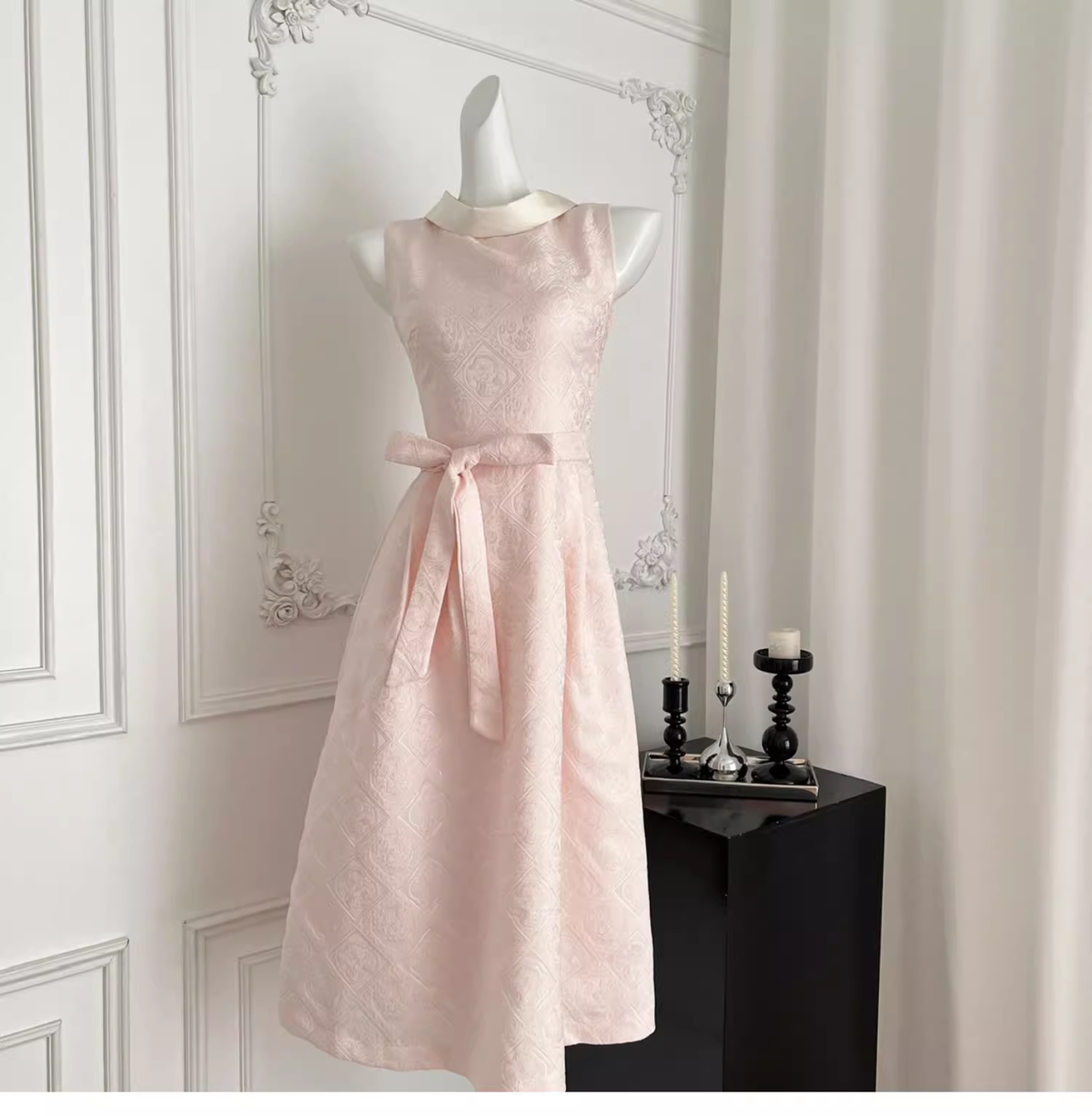 Elegant Pink A Line Birthday Dress Prom Dress - View 2 | VelvetHem