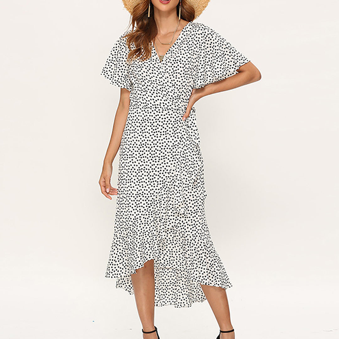 Nima Fashionable Wrap Dress for Women Streetwear Style