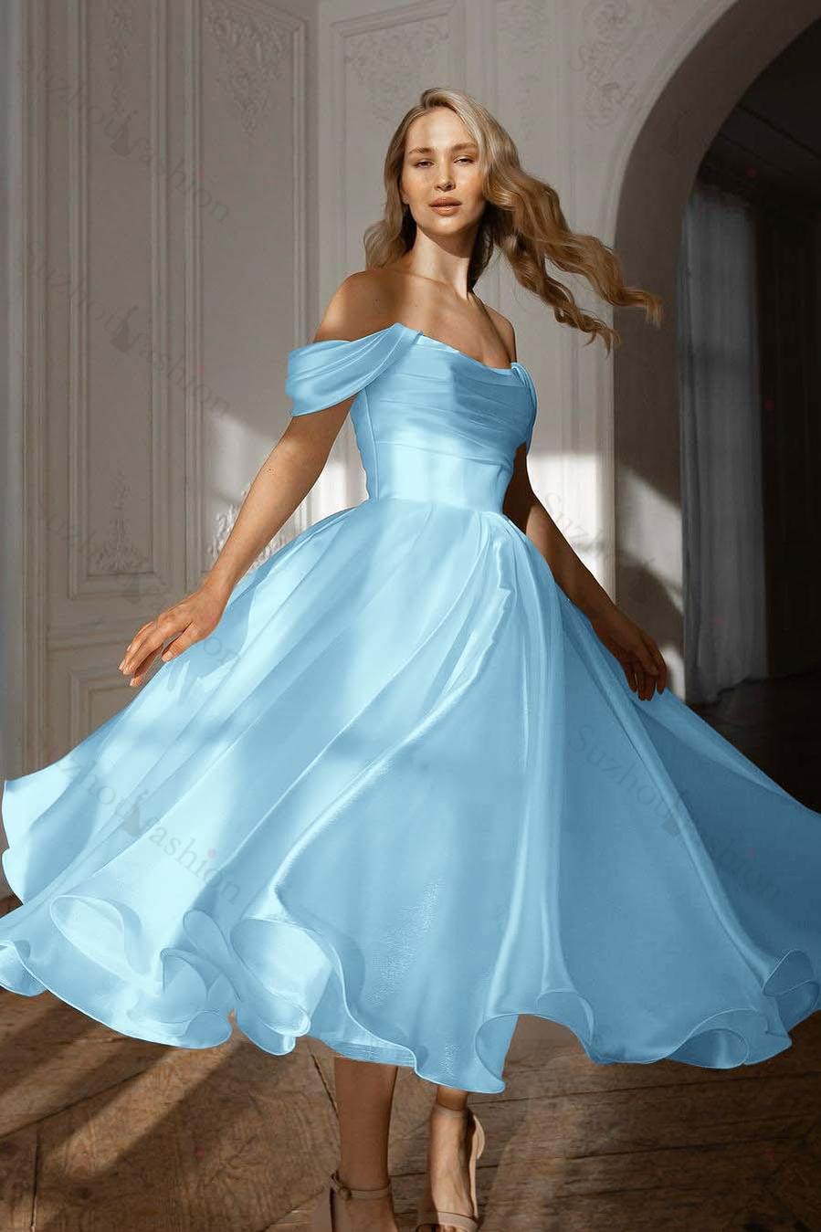 White Prom Dress Off the Shoulder Sleeveless Long Evening Formal Dress With Pleated