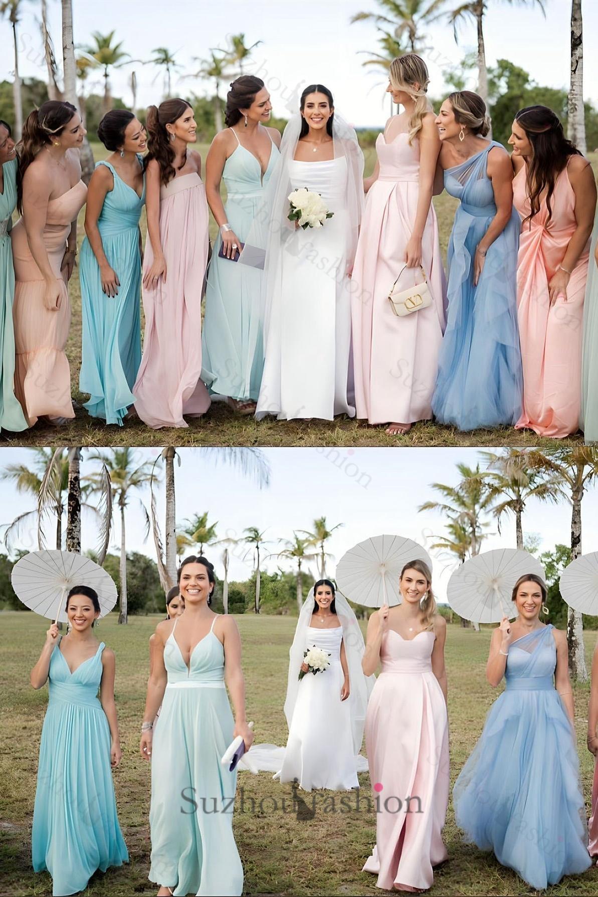 White Wedding Dress A Line Strapless Sleeveless Floor Length Satin Bridal Gown With Ruffles