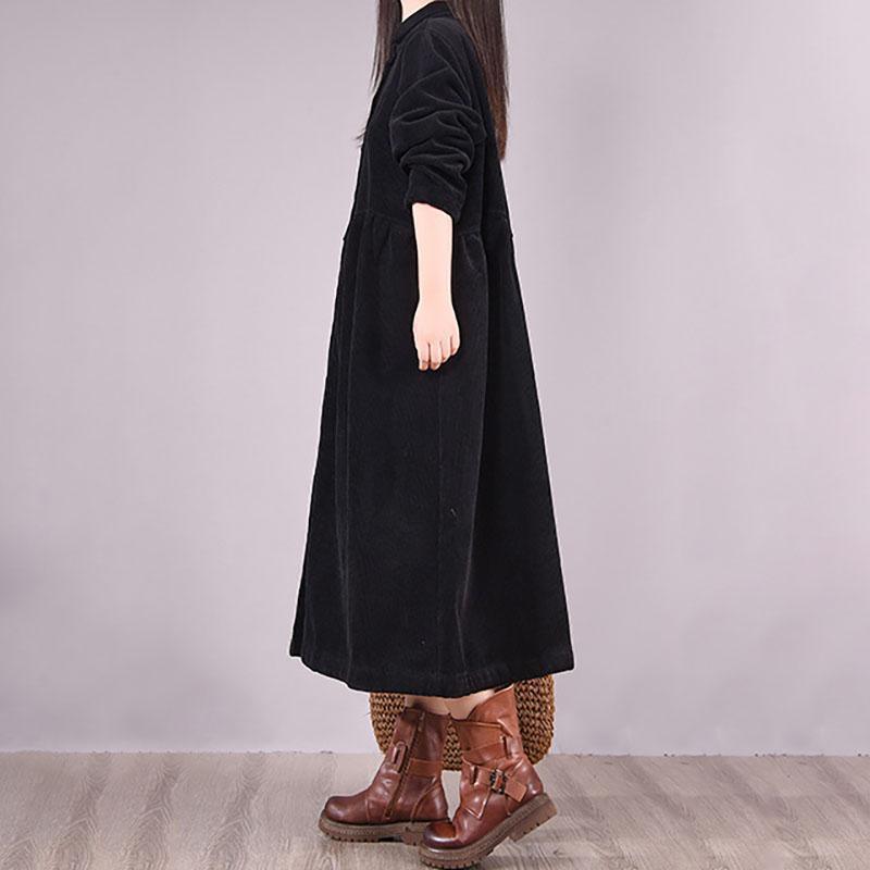 Trendy Spring Thicken Warm Corduroy Dress